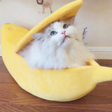 Warm & Portable Banana Pet Bed